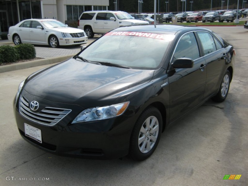 2008 Camry Hybrid - Black / Ash photo #1