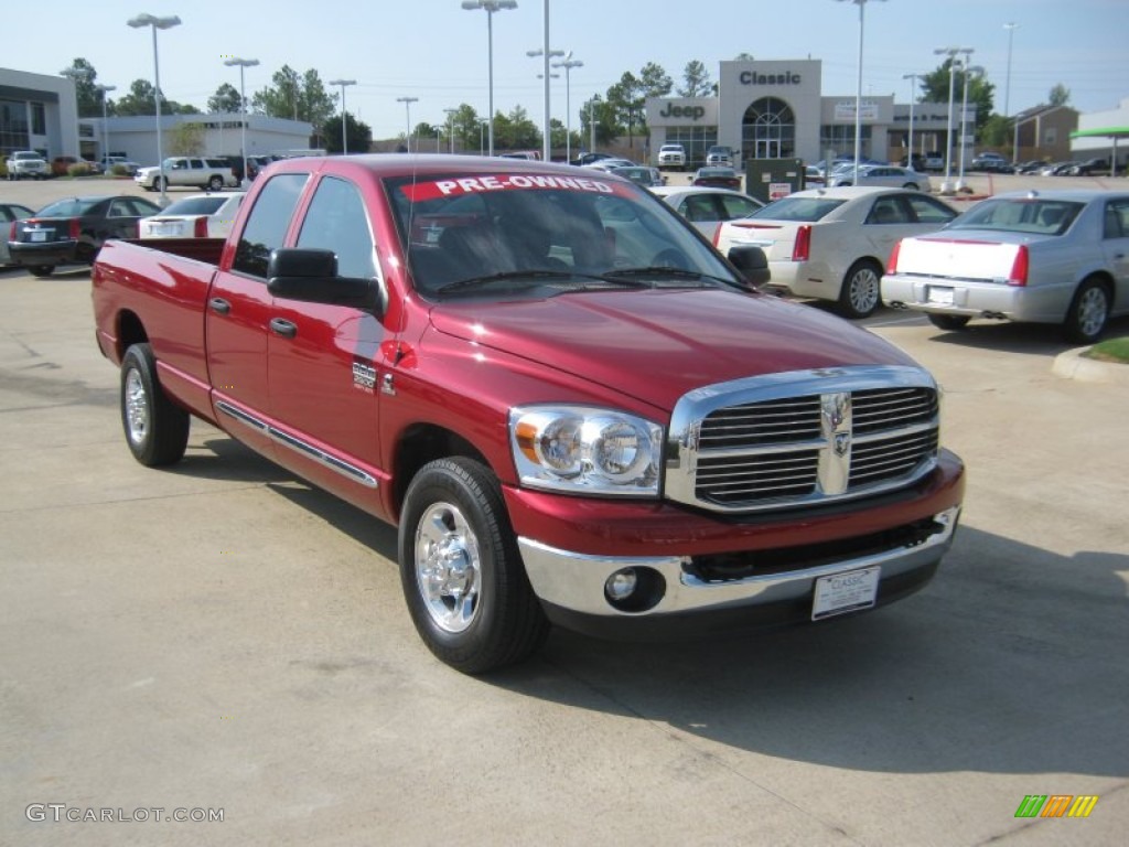 Inferno Red Crystal Pearl 2009 Dodge Ram 2500 Lone Star Quad Cab Exterior Photo #53163248