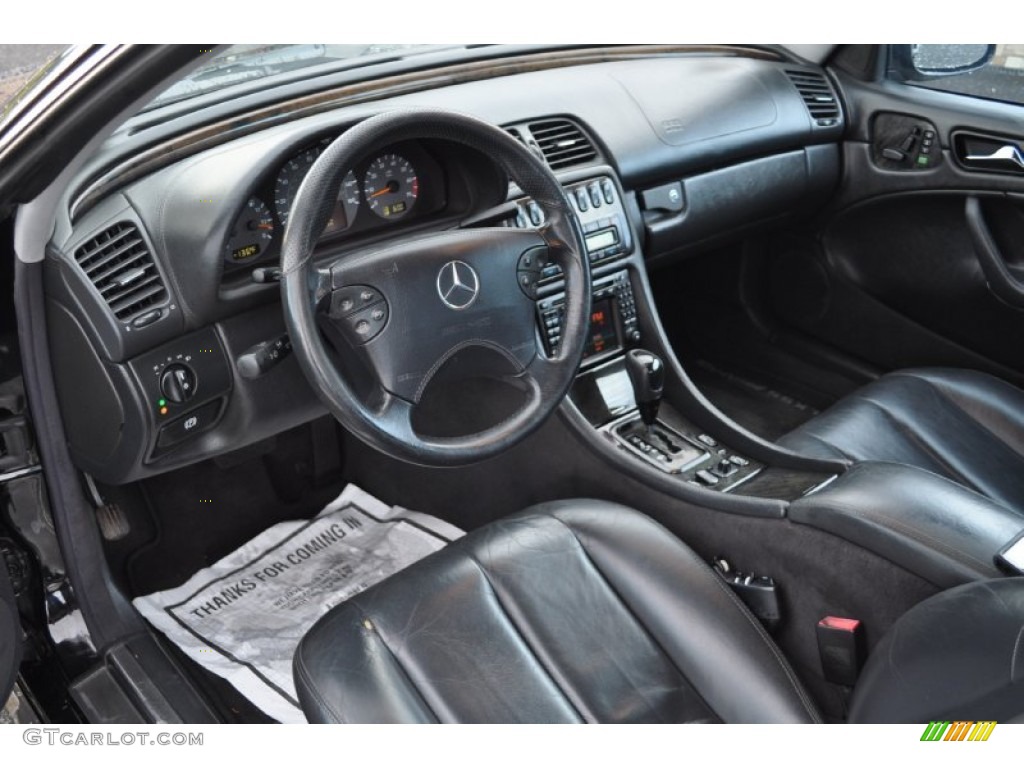 Charcoal Interior 2002 Mercedes-Benz CLK 55 AMG Cabriolet Photo #53163254
