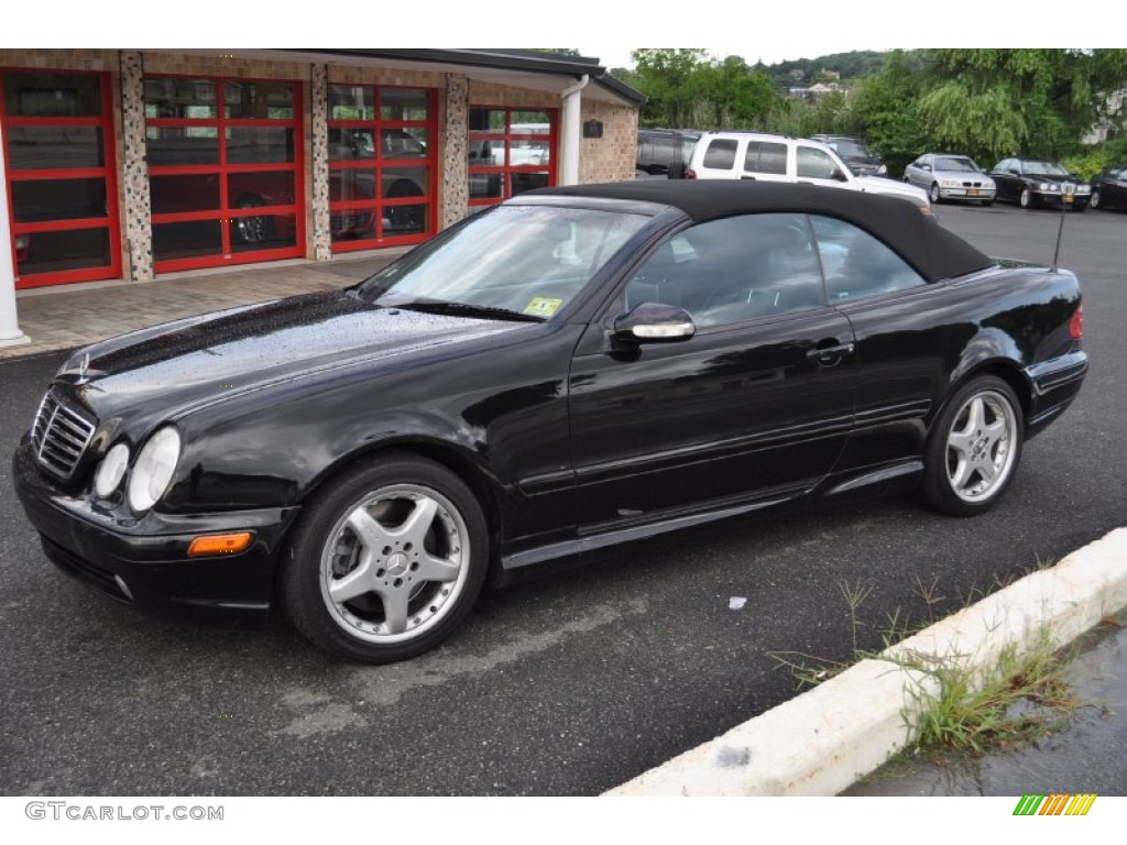 Black 2002 Mercedes-Benz CLK 55 AMG Cabriolet Exterior Photo #53163449