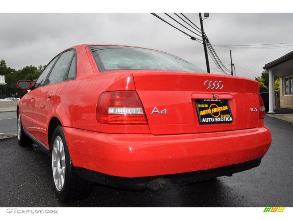 2001 A4 1.8T Sedan - Laser Red / Ecru/Onyx photo #2