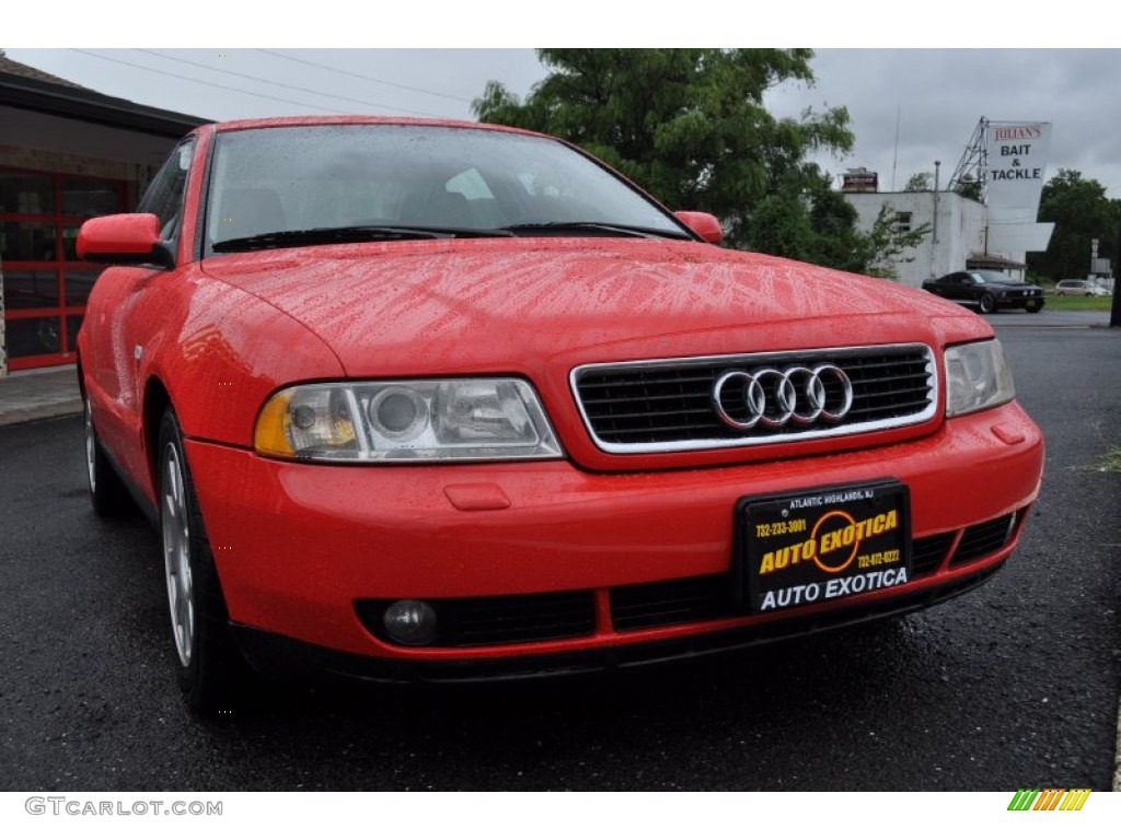 2001 A4 1.8T Sedan - Laser Red / Ecru/Onyx photo #4
