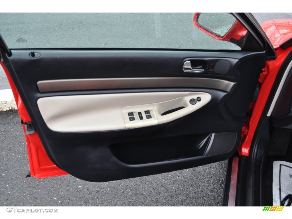 2001 Audi A4 1.8T Sedan Ecru/Onyx Door Panel Photo #53163680