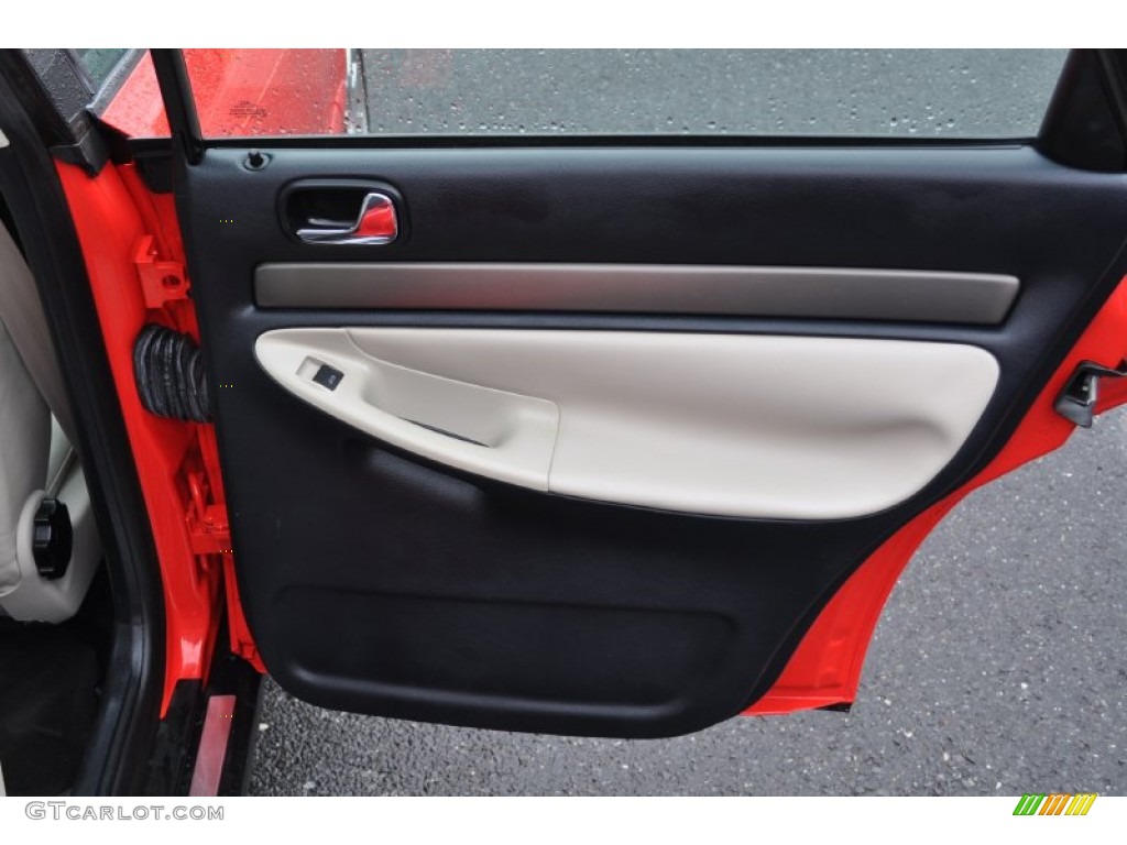 2001 Audi A4 1.8T Sedan Ecru/Onyx Door Panel Photo #53163689