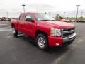 2011 Victory Red Chevrolet Silverado 1500 LT Crew Cab 4x4  photo #3