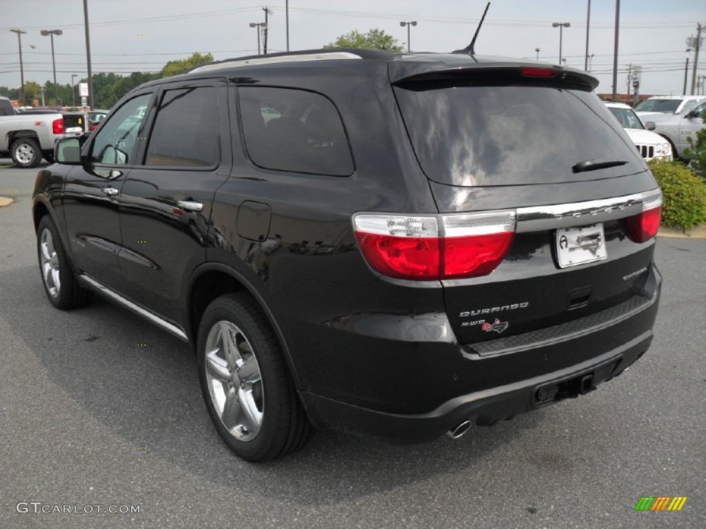 Brilliant Black Crystal Pearl 2012 Dodge Durango Citadel AWD Exterior Photo #53165270