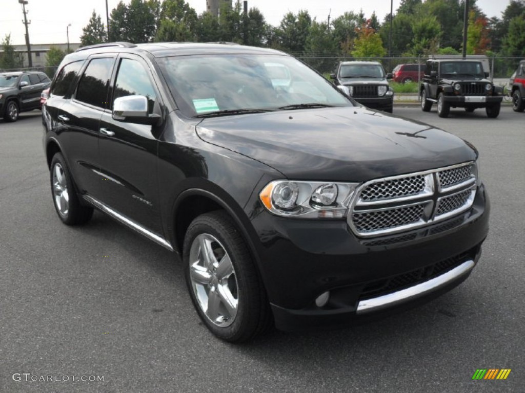 Brilliant Black Crystal Pearl 2012 Dodge Durango Citadel AWD Exterior Photo #53165279