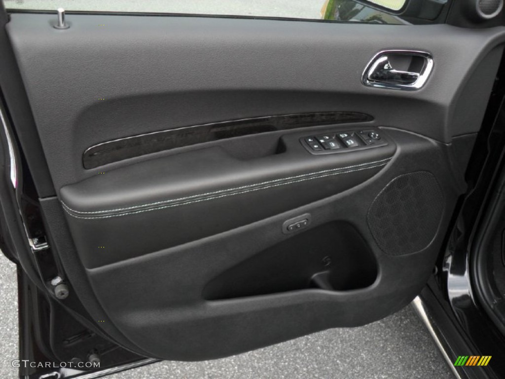 2012 Dodge Durango Citadel AWD Black Door Panel Photo #53165288