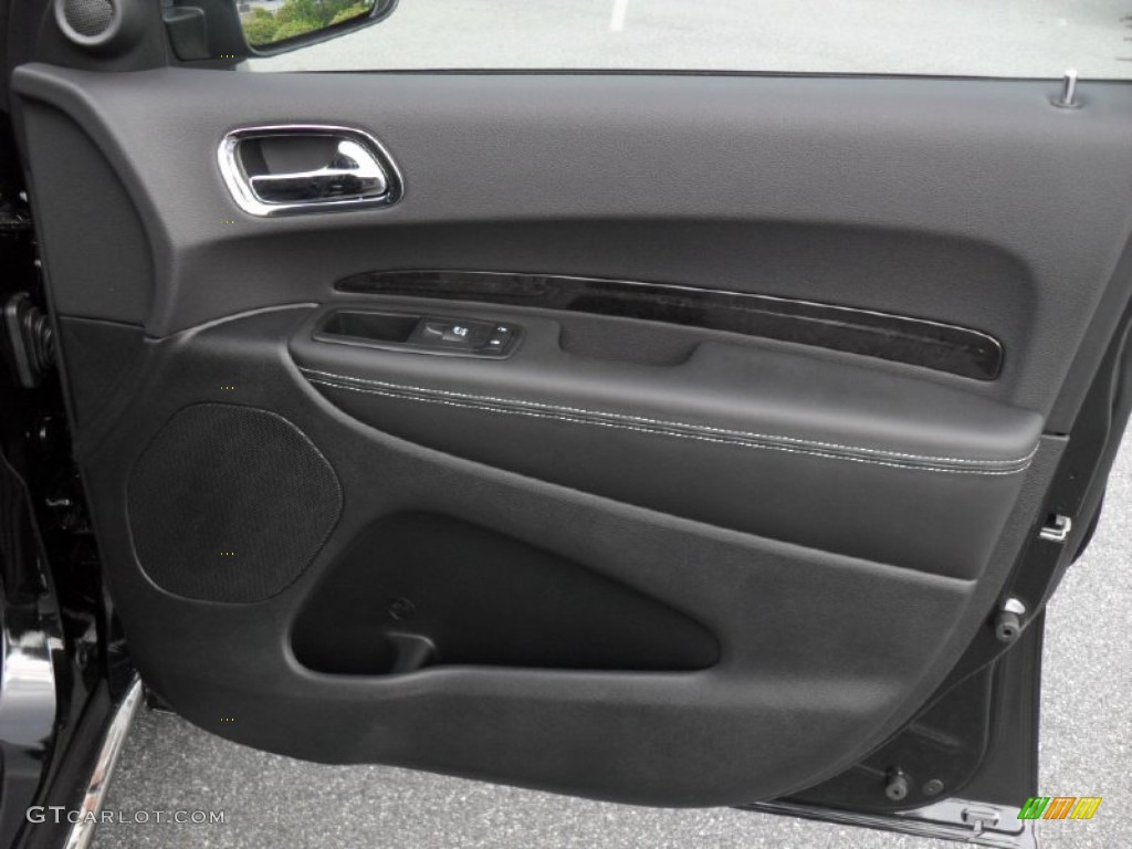 2012 Dodge Durango Citadel AWD Black Door Panel Photo #53165351