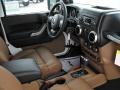 Black/Dark Saddle Interior Photo for 2012 Jeep Wrangler #53165435