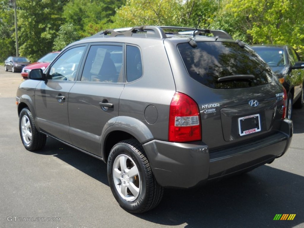 2007 Tucson GLS - Dark Titanium Gray Metallic / Gray photo #11