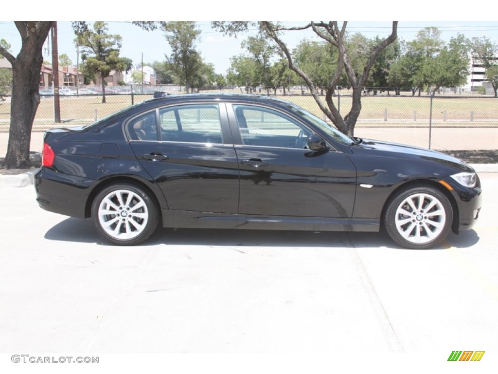 2011 3 Series 328i Sedan - Jet Black / Saddle Brown Dakota Leather photo #2