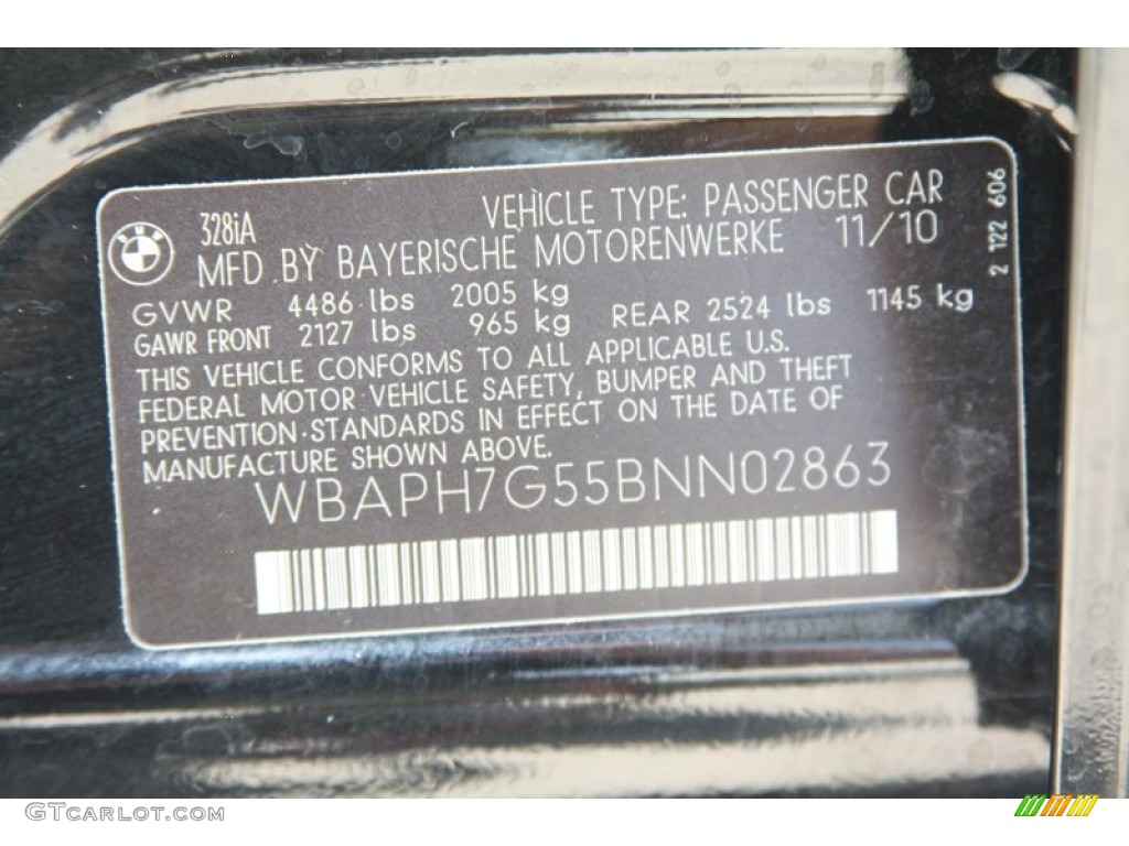 2011 3 Series 328i Sedan - Jet Black / Saddle Brown Dakota Leather photo #7