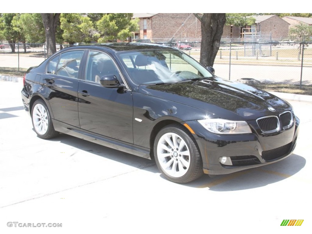2011 3 Series 328i Sedan - Jet Black / Saddle Brown Dakota Leather photo #8
