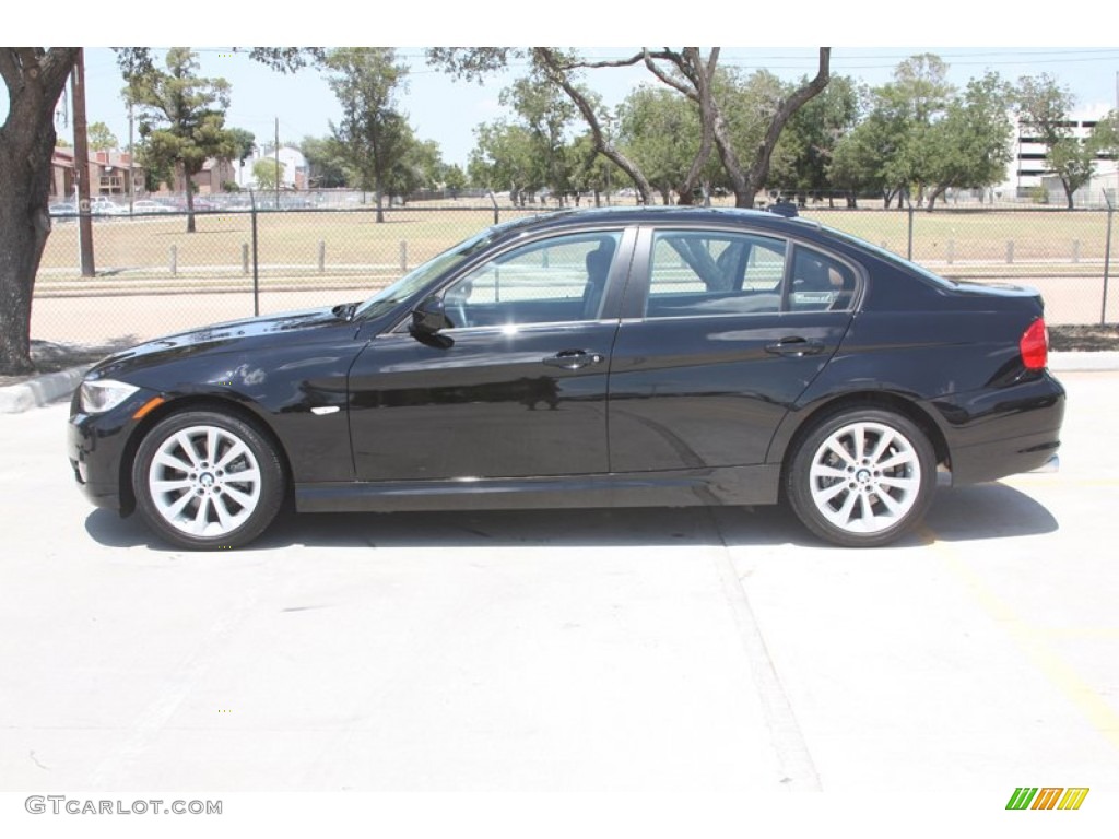 2011 3 Series 328i Sedan - Jet Black / Saddle Brown Dakota Leather photo #13
