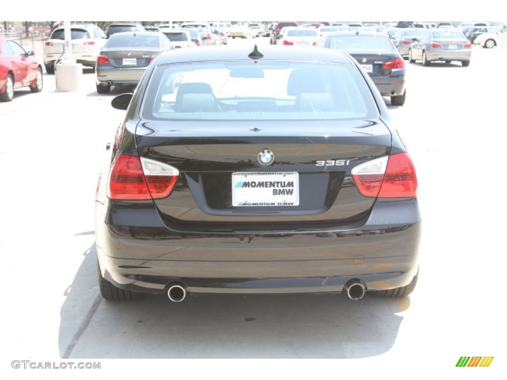 2008 3 Series 335i Sedan - Jet Black / Black photo #4