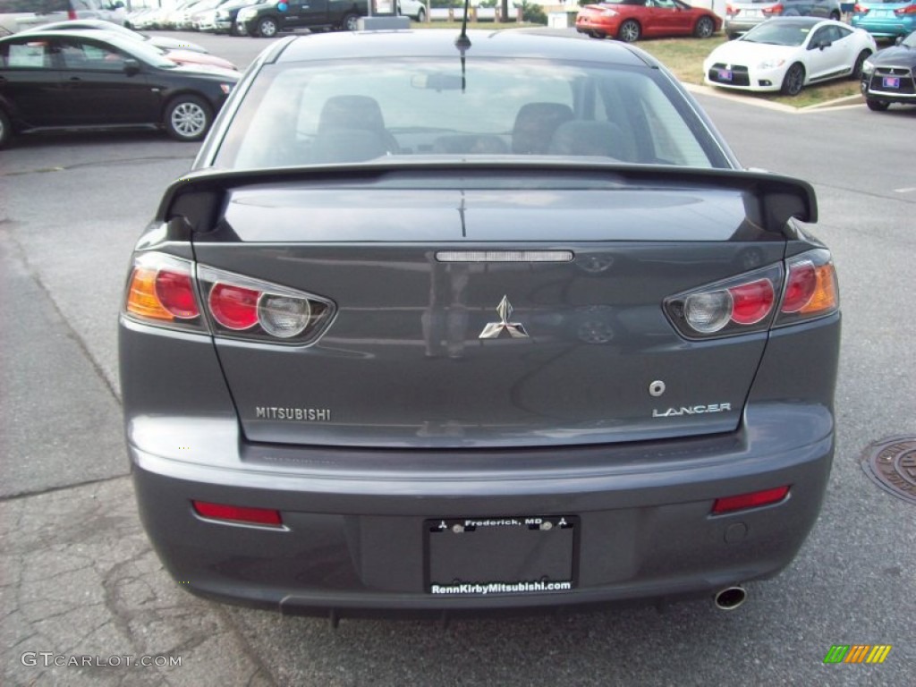 2011 Lancer GTS - Graphite Gray Pearl / Black photo #4