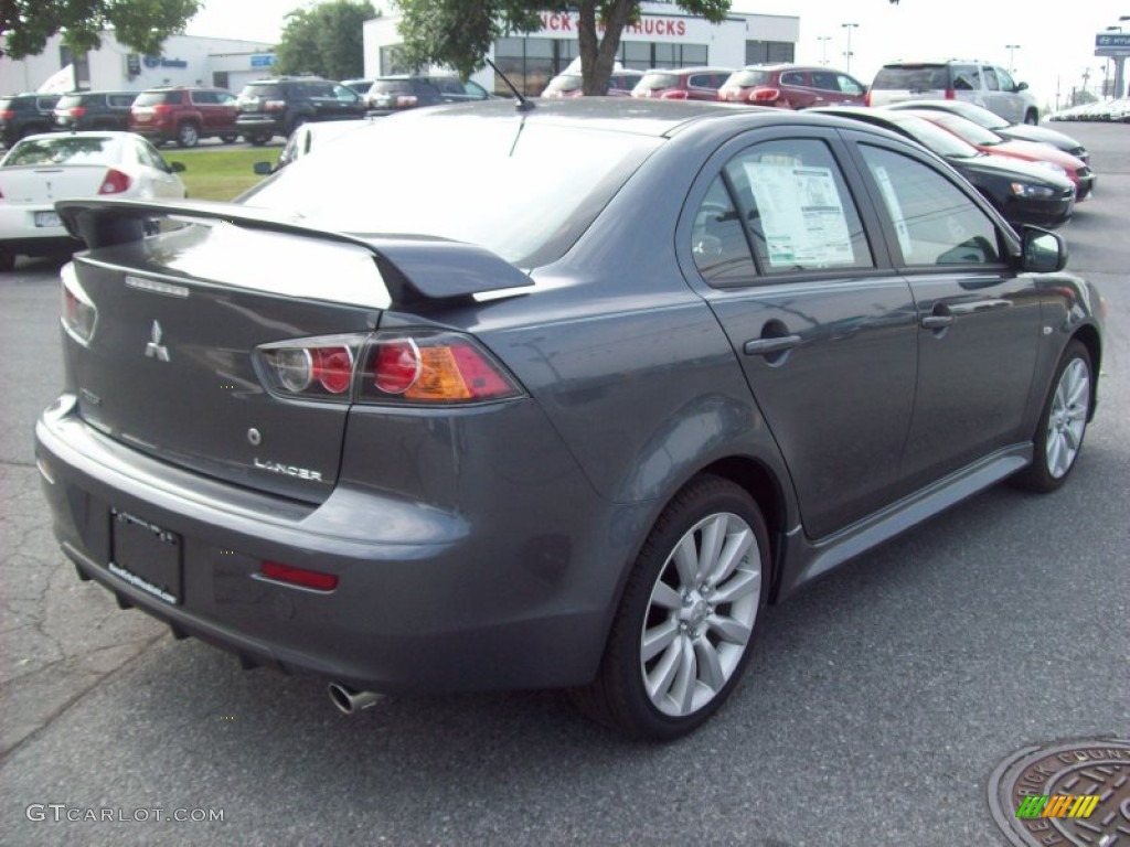 2011 Lancer GTS - Graphite Gray Pearl / Black photo #5