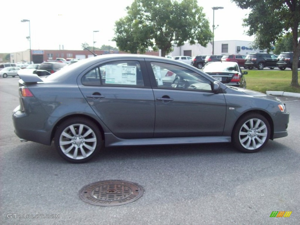 2011 Lancer GTS - Graphite Gray Pearl / Black photo #6