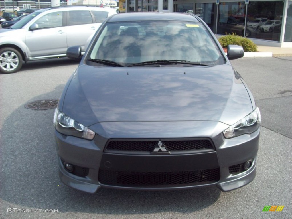 2011 Lancer GTS - Graphite Gray Pearl / Black photo #8