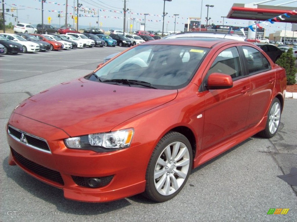 2011 Lancer GTS - Rotor Glow Metallic / Black photo #1