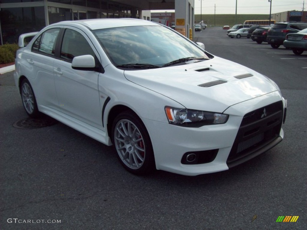 Wicked White 2011 Mitsubishi Lancer Evolution GSR Exterior Photo #53170692