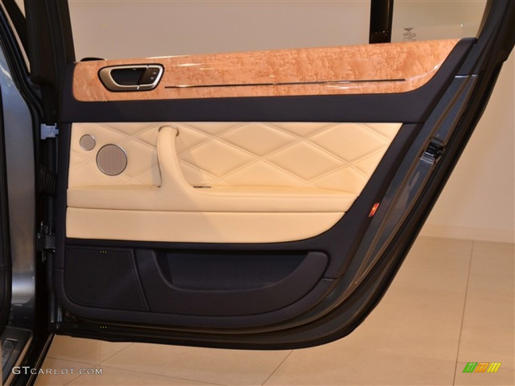 2012 Bentley Continental Flying Spur Speed Magnolia/Imperial Blue Door Panel Photo #53173366