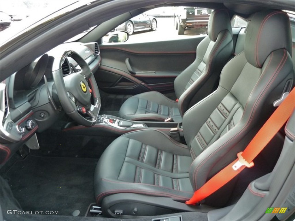 Black Interior 2010 Ferrari 458 Italia Photo #53174020