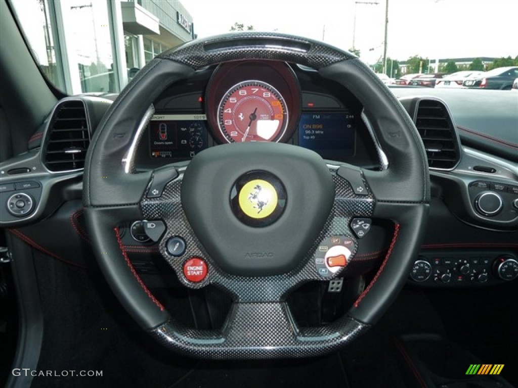 2010 Ferrari 458 Italia Black Steering Wheel Photo #53174083