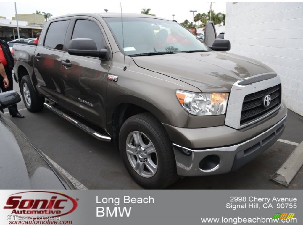 2007 Tundra SR5 CrewMax - Pyrite Mica / Black photo #1