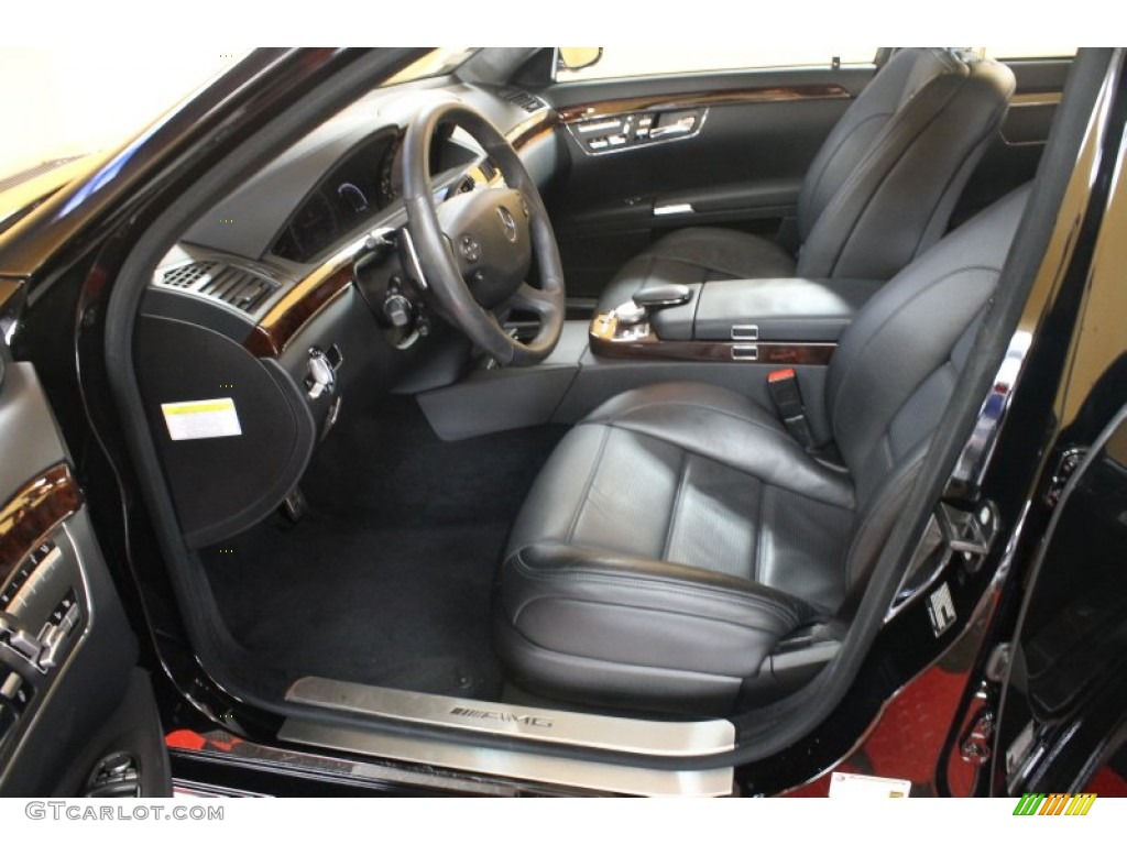 Black Interior 2009 Mercedes-Benz S 63 AMG Sedan Photo #53174882