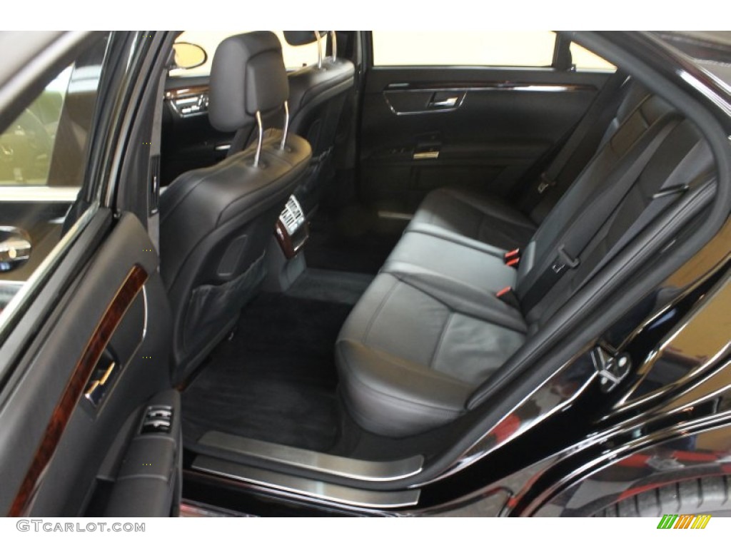 Black Interior 2009 Mercedes-Benz S 63 AMG Sedan Photo #53174900