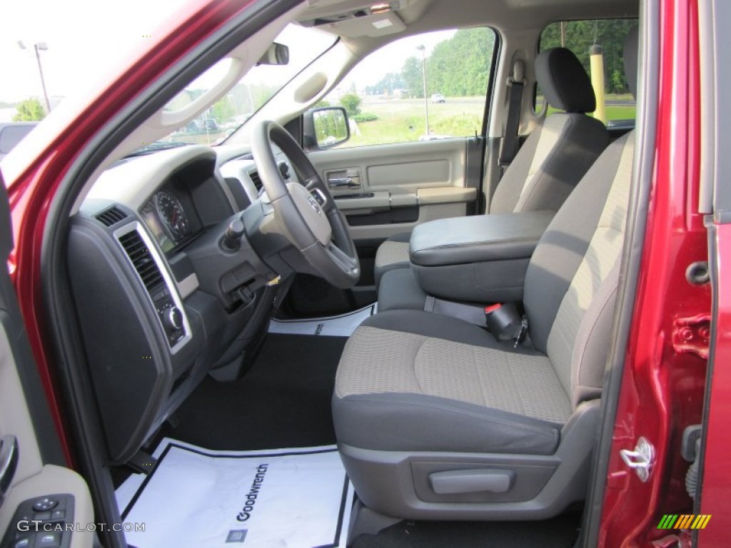 2011 Ram 1500 SLT Quad Cab - Deep Cherry Red Crystal Pearl / Dark Slate Gray/Medium Graystone photo #9