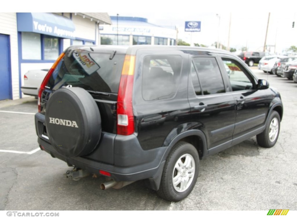 2003 CR-V EX 4WD - Nighthawk Black Pearl / Gray photo #6