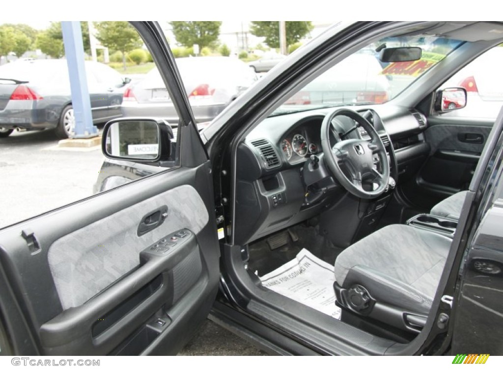 2003 CR-V EX 4WD - Nighthawk Black Pearl / Gray photo #10