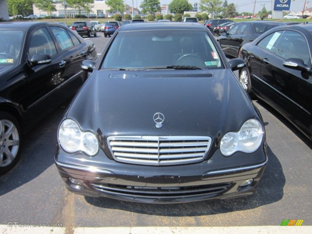 2005 C 240 4Matic Sedan - Black / Black photo #2