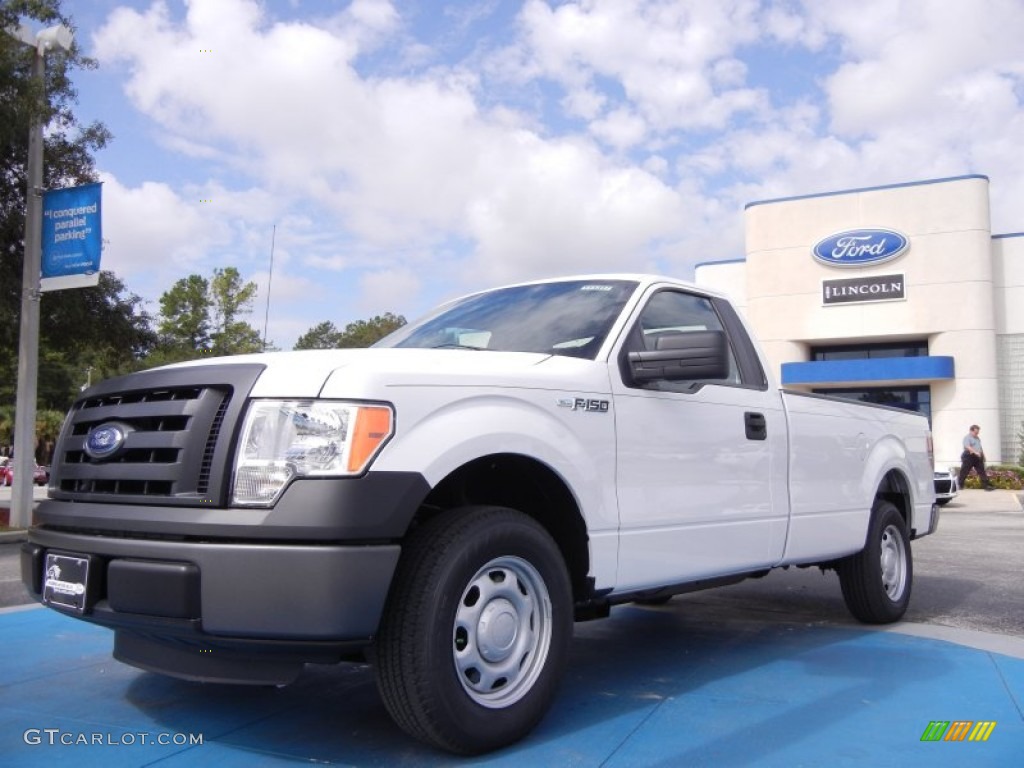 2011 F150 XL Regular Cab - Oxford White / Steel Gray photo #1