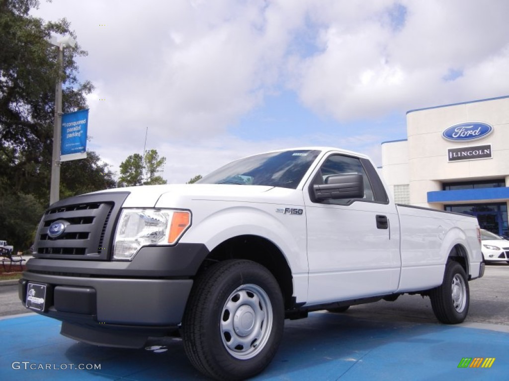 2011 F150 XL Regular Cab - Oxford White / Steel Gray photo #1