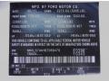 2011 Ford Transit Connect XL Cargo Van Info Tag