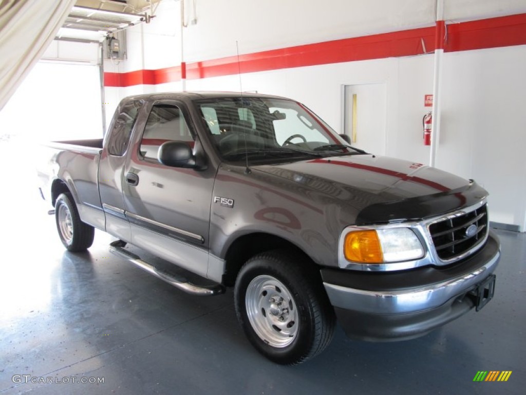 2004 F150 XLT Heritage SuperCab - Dark Shadow Grey Metallic / Heritage Graphite Grey photo #5