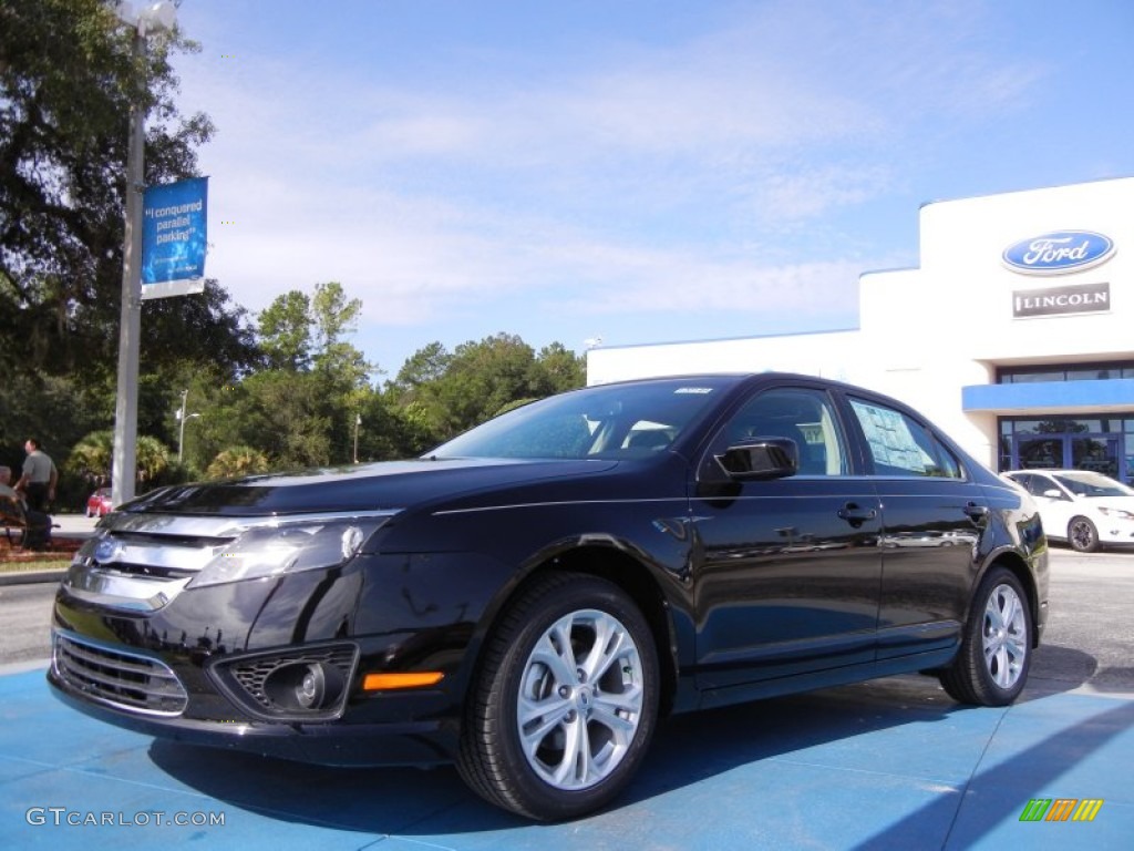 2012 Fusion SE - Black / Charcoal Black photo #1