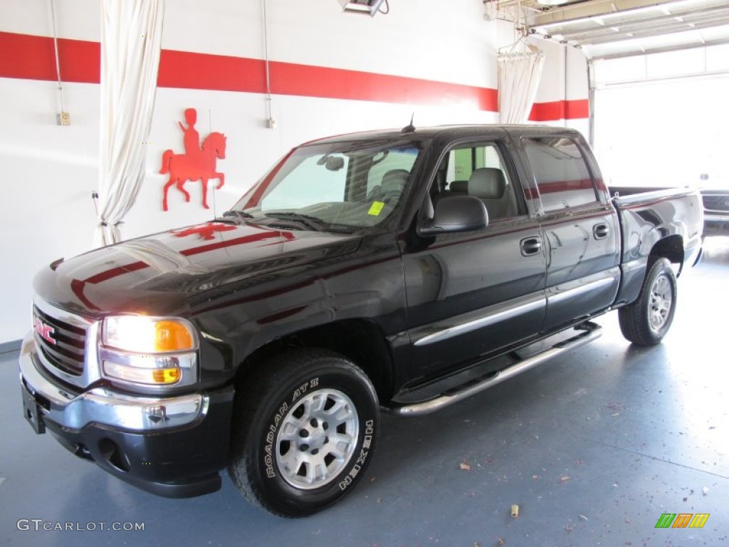 2005 Sierra 1500 Z71 Crew Cab 4x4 - Onyx Black / Pewter photo #1