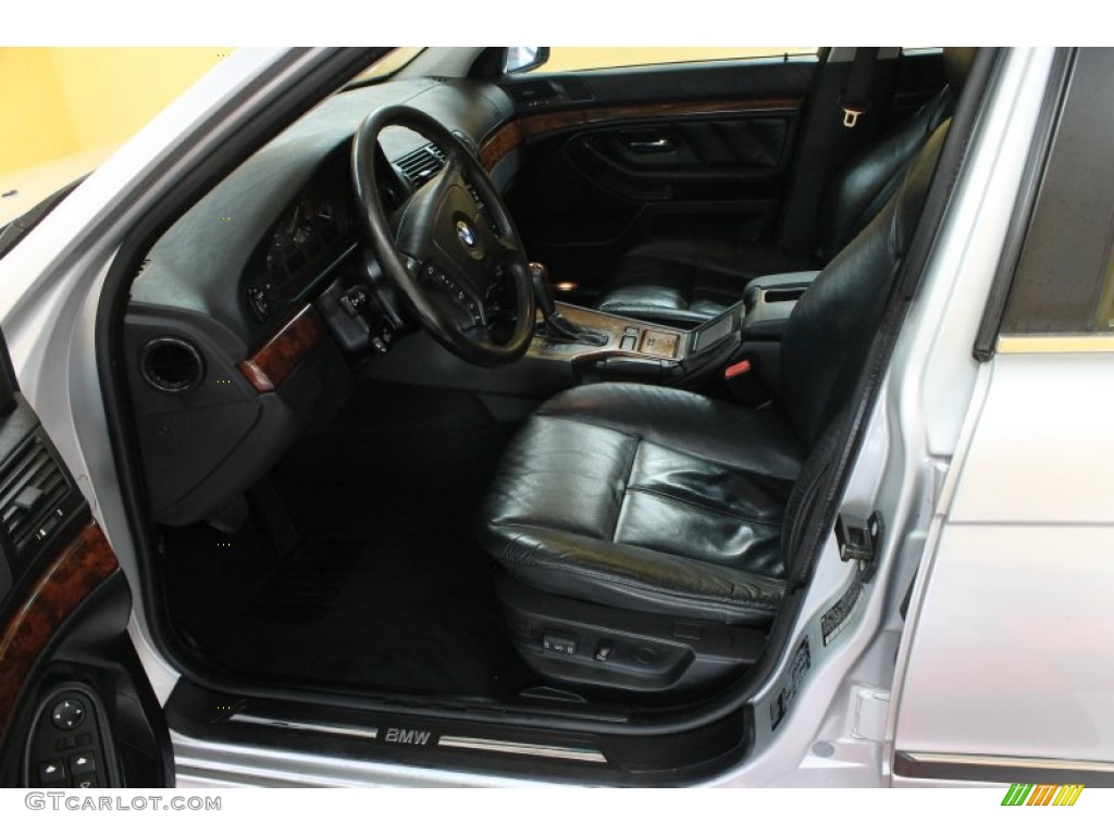 Black Interior 1999 BMW 5 Series 528i Sedan Photo #53180777