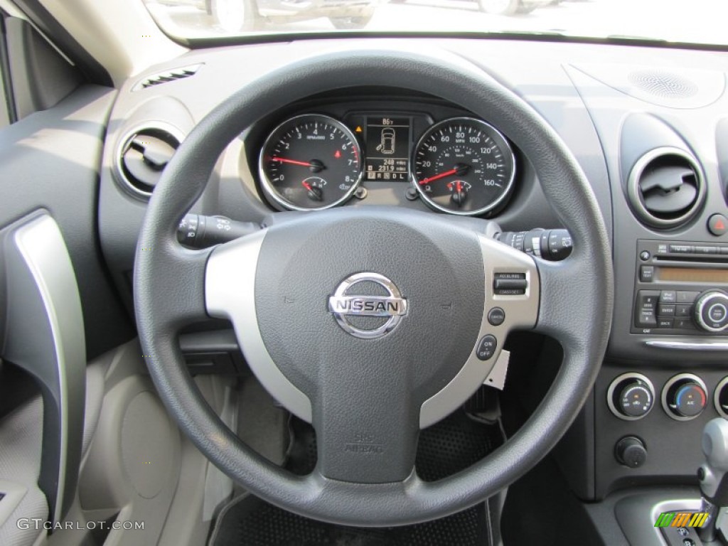 2011 Rogue S - Pearl White / Gray photo #13