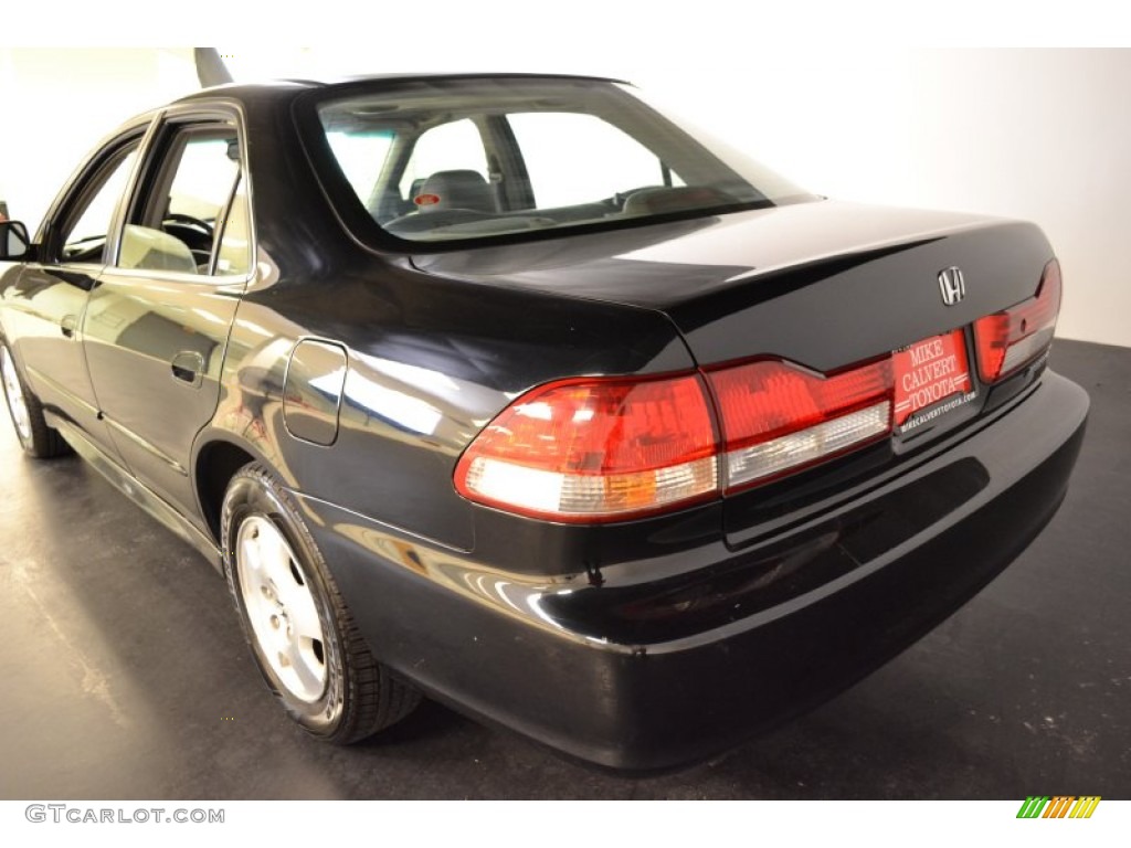 2002 Accord EX V6 Sedan - Nighthawk Black Pearl / Quartz Gray photo #4