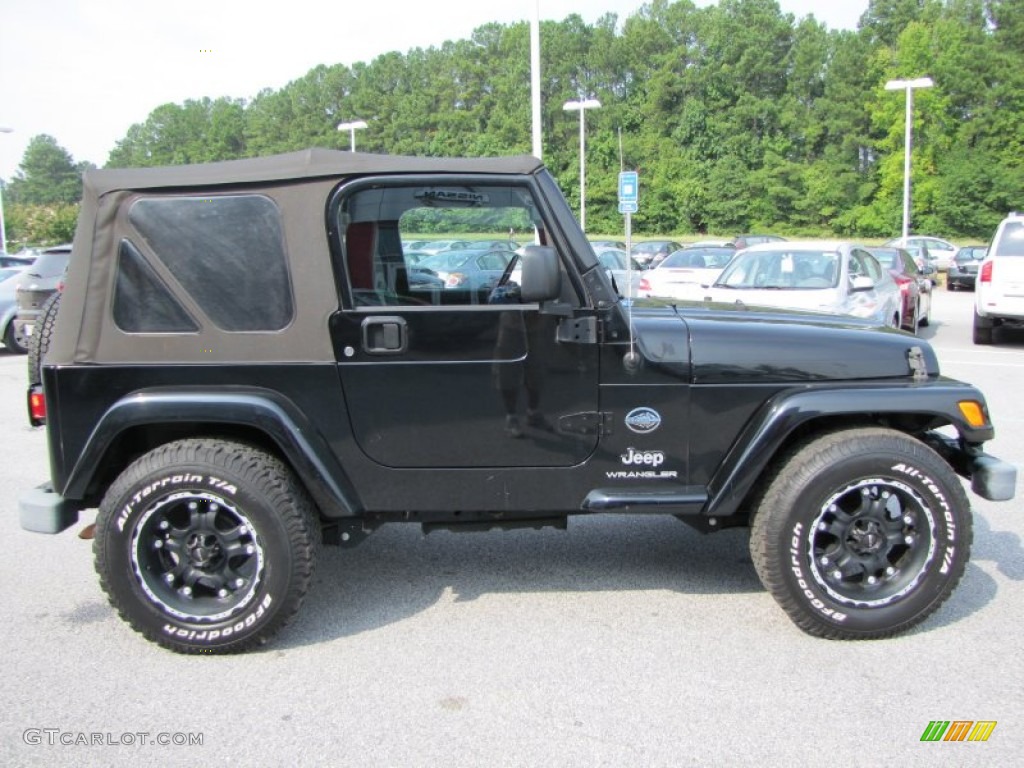 Black 2005 Jeep Wrangler X 4x4 Exterior Photo #53181338