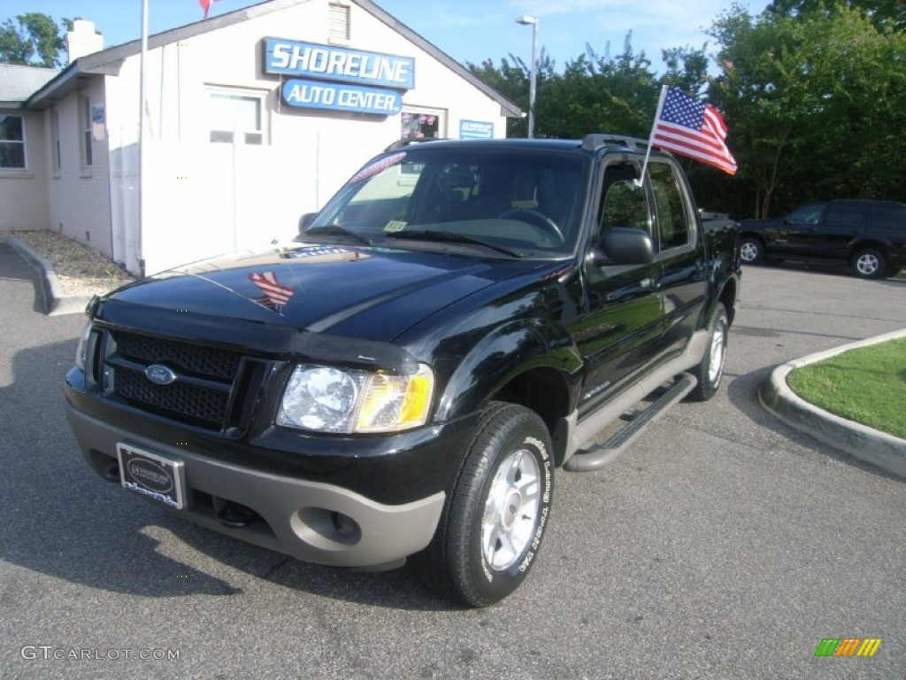 2002 Explorer Sport Trac 4x4 - Black / Dark Graphite photo #1