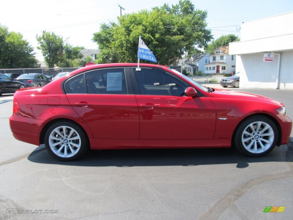 2008 3 Series 328i Sedan - Crimson Red / Beige photo #6