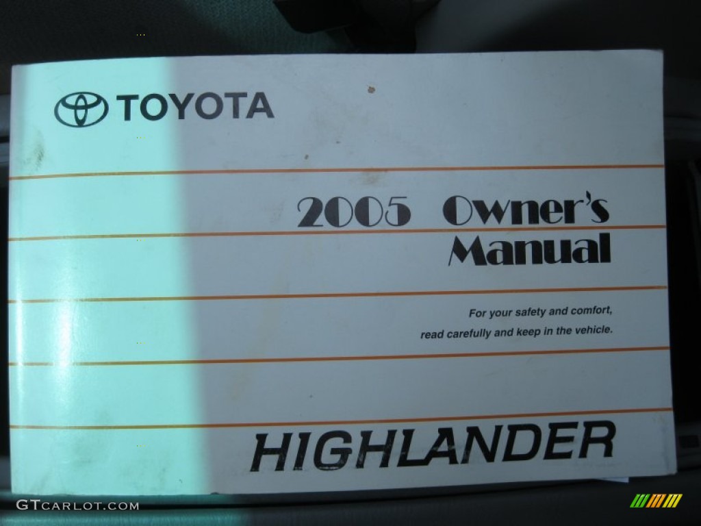 2005 Highlander V6 4WD - Bluestone Metallic / Gray photo #28