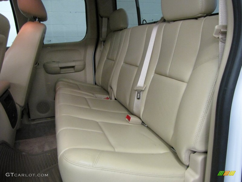 Light Cashmere/Ebony Interior 2010 Chevrolet Silverado 1500 LTZ Extended Cab 4x4 Photo #53183546